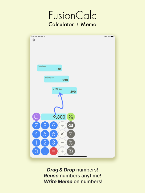 Screenshot #4 pour Calculatrice + Mémo PRO