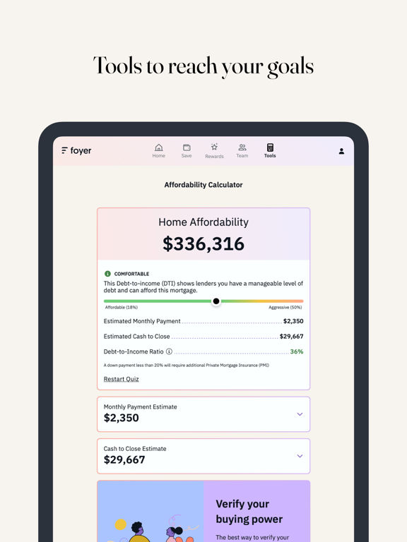 Foyer Home Savings iPad screenshot 5 - Finance app