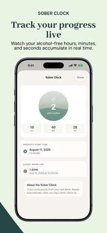 Alcohol Free Tracker iPhone screenshot