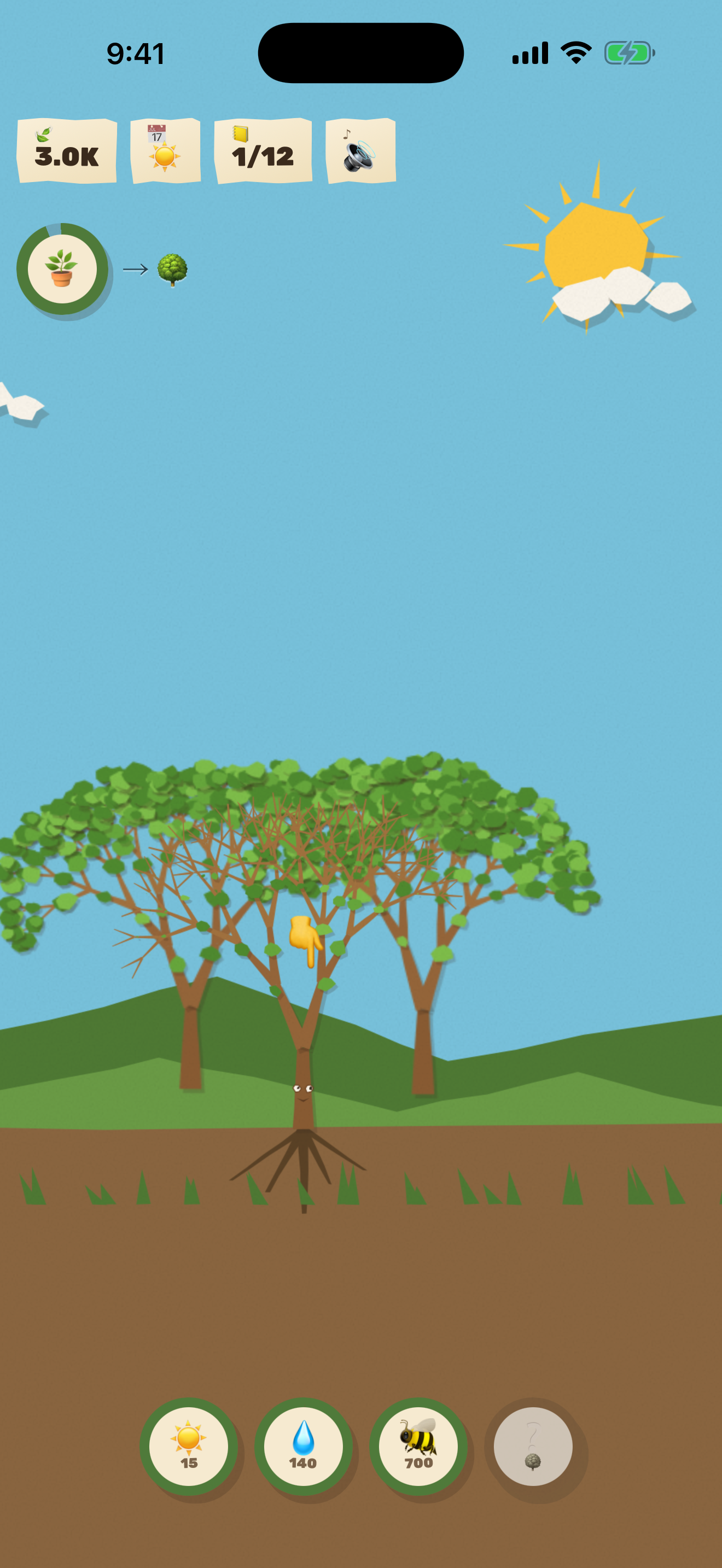 Paper Tree: Grow a Garden screenshot 2