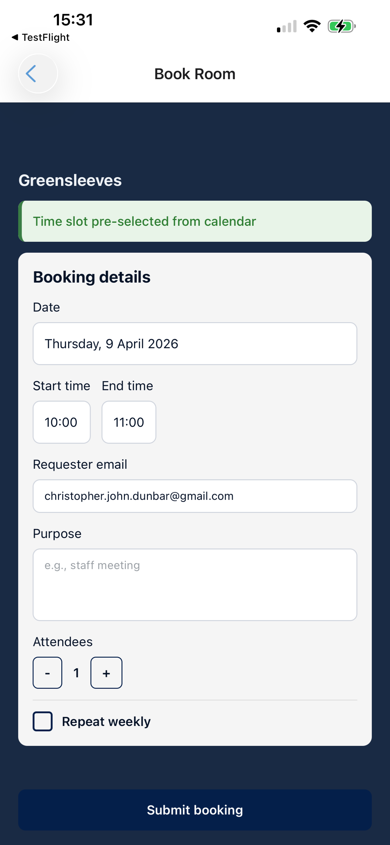 Book My Room - Meeting Rooms screenshot 3
