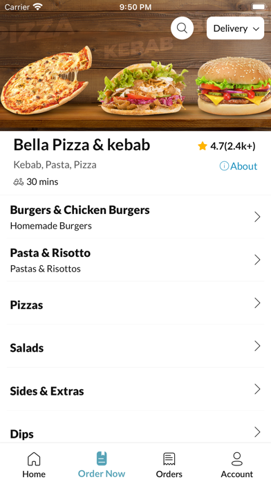 Bella Pizza And kebab Screenshot