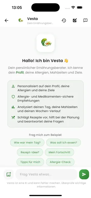 Vesta Ernährungsberatung screenshot 3