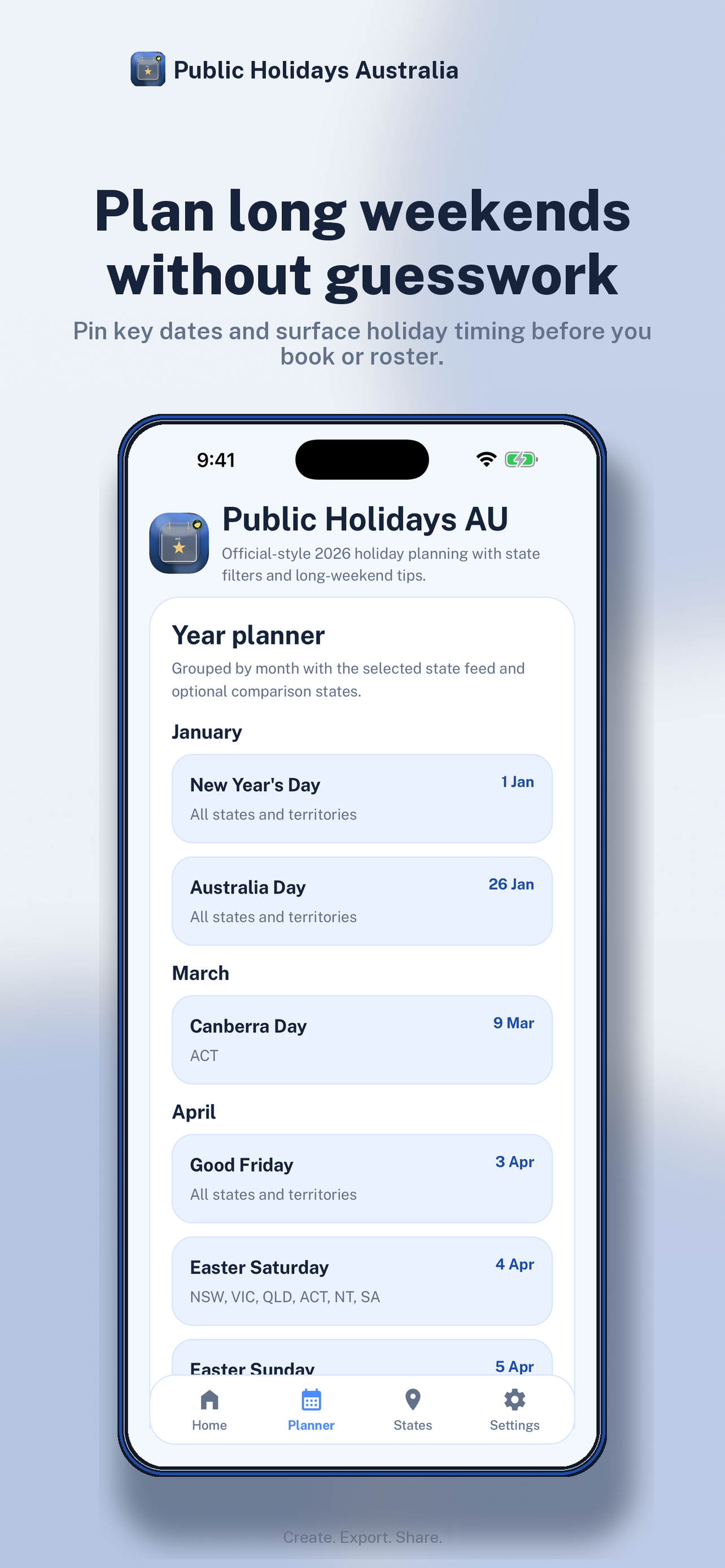 Public Holidays Australia