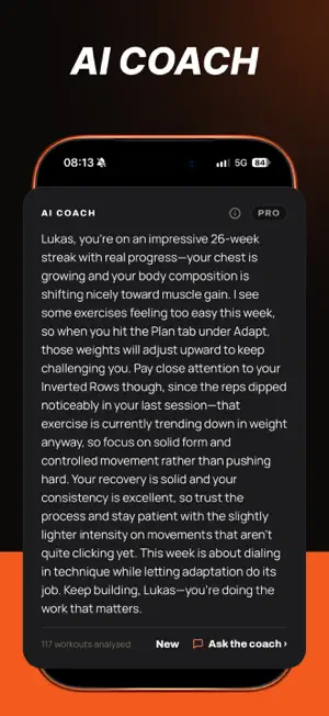 AI Fitness Planner - Zugkraft screenshot 3