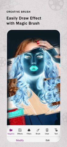 Negative Photo Video Stories iPhone screenshot