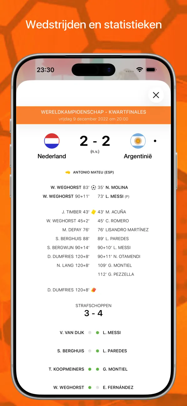 Screenshot #3 pour Oranje - alle wedstrijden
