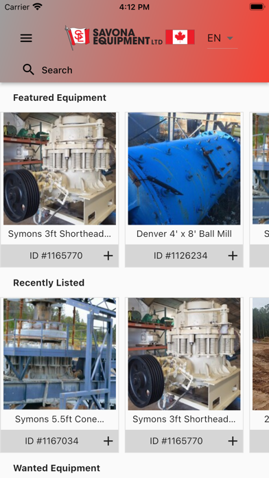 Savona Equipment Screenshot