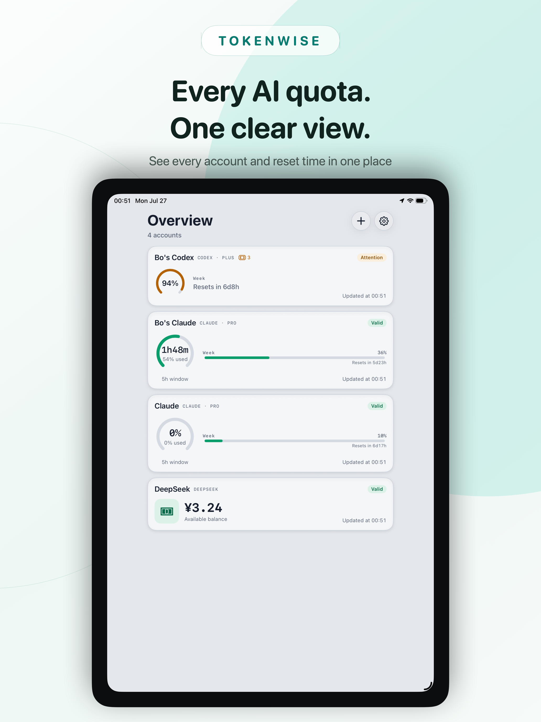 TokenWise - AI Quota Tracker screenshot 8
