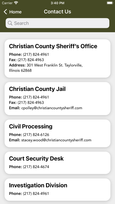 Christian County Sheriff's IL Screenshot