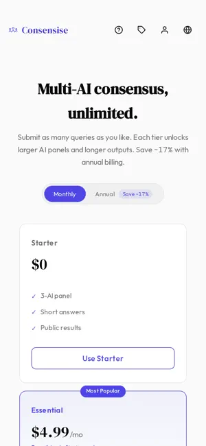 Consensise screenshot 3