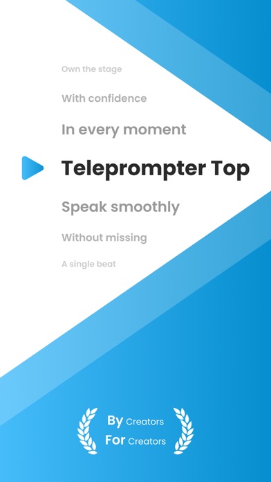 Screenshot 1 of Teleprompter Video Recording ° App