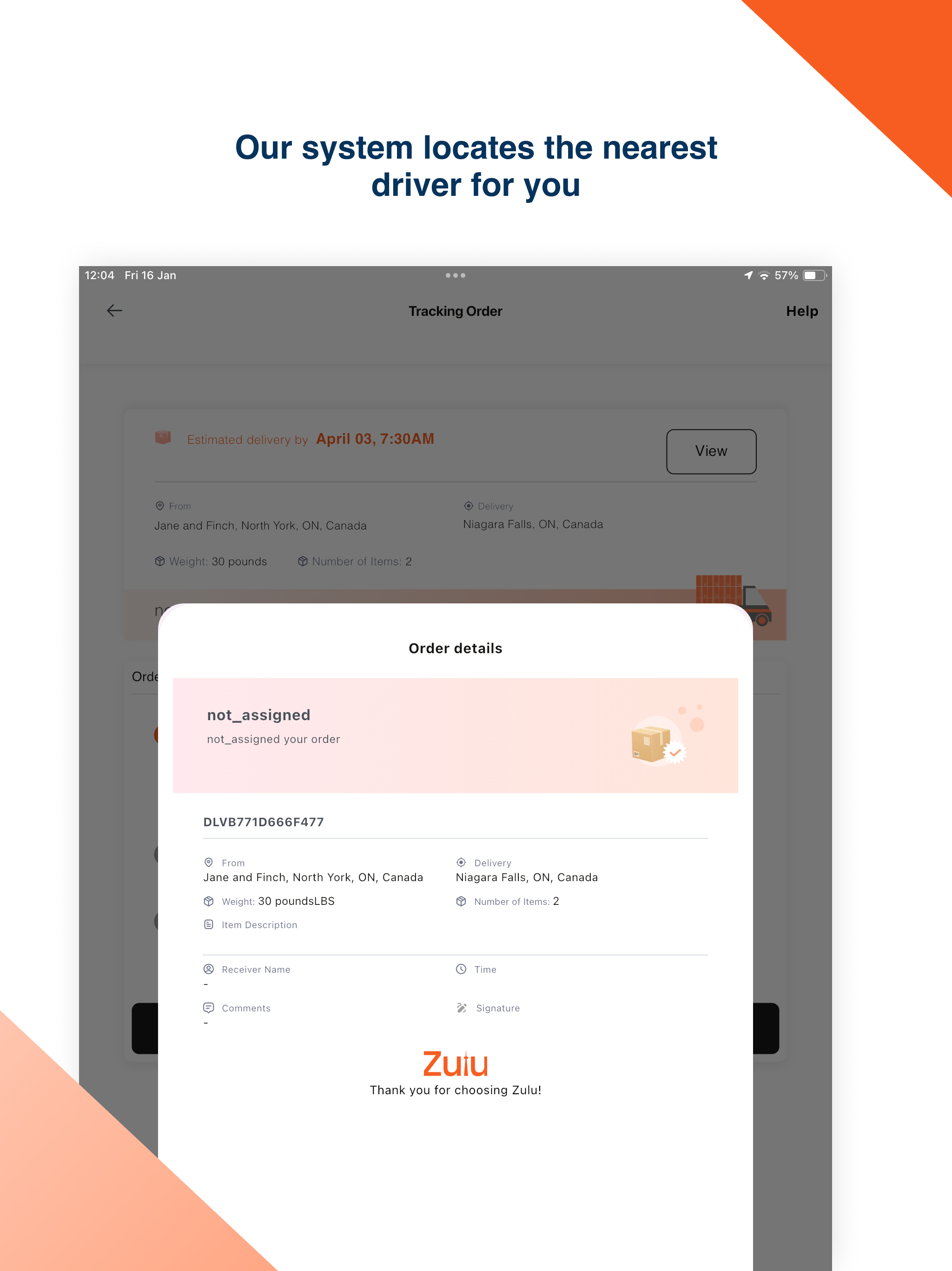 Zulu - Local Pickup & Delivery
