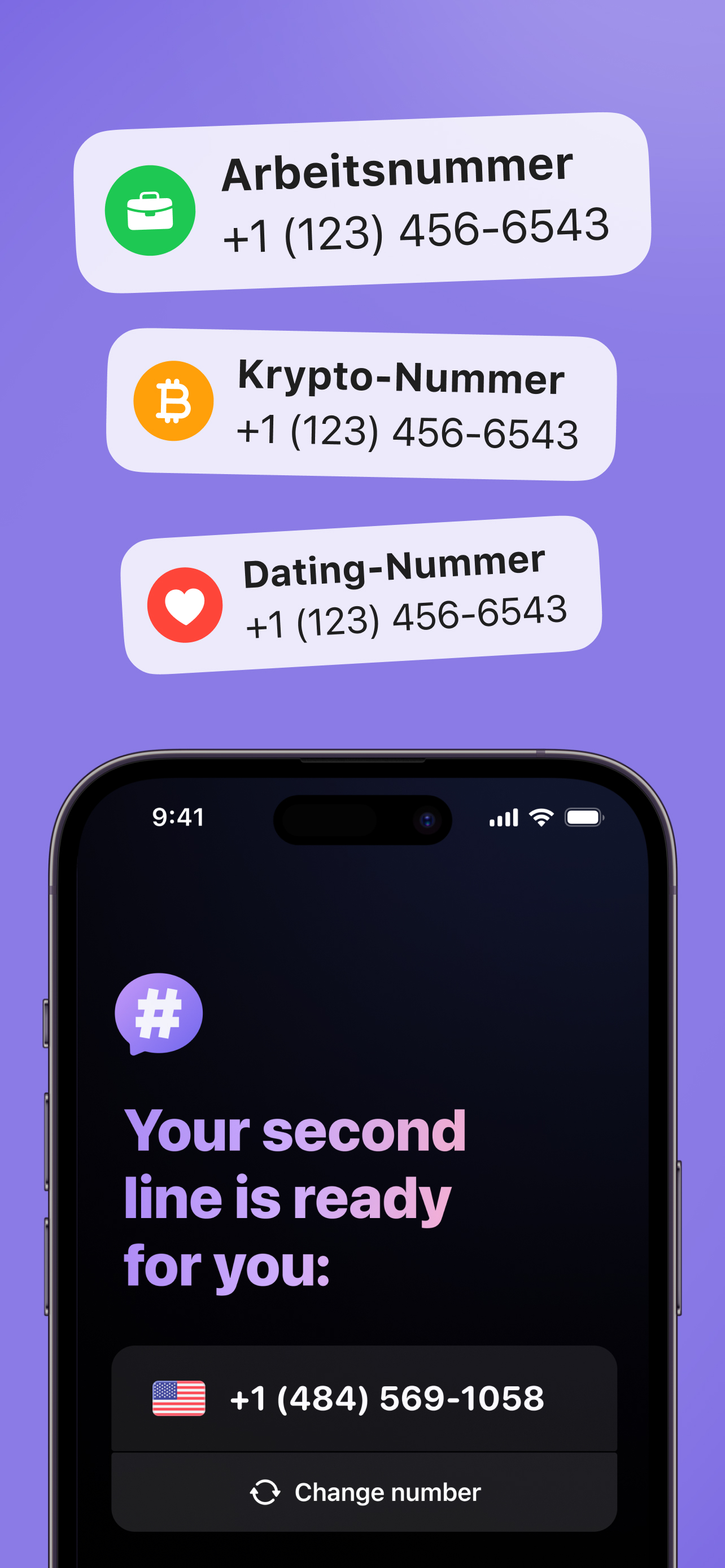 2nd Second Phone Number App