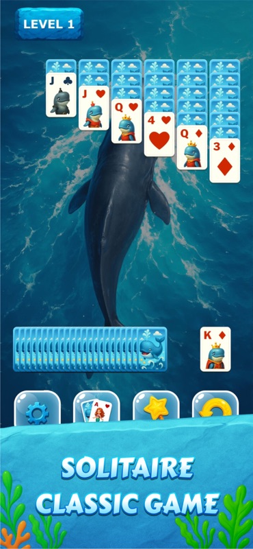 Whale Solitaire: Ocean Action screenshot 2