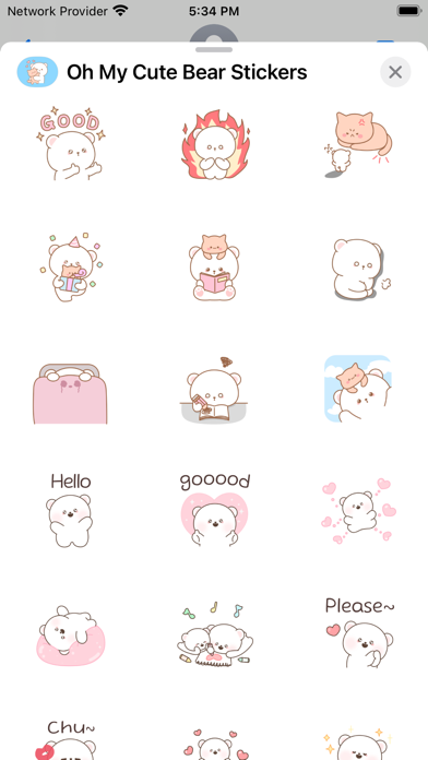 Oh My Cute Bear Stickers DAGOM Screenshot
