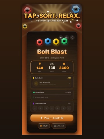Bolt Blast: Screw Sort Puzzle iPad screenshot