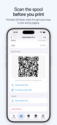 Filament Tracker: SpoolDex Screenshot 4 of 6