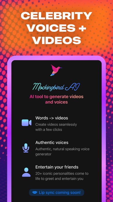 AI Celebrity Voice Generator Screenshot