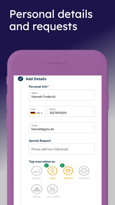 Plannera Restaurant Bookings Screenshot