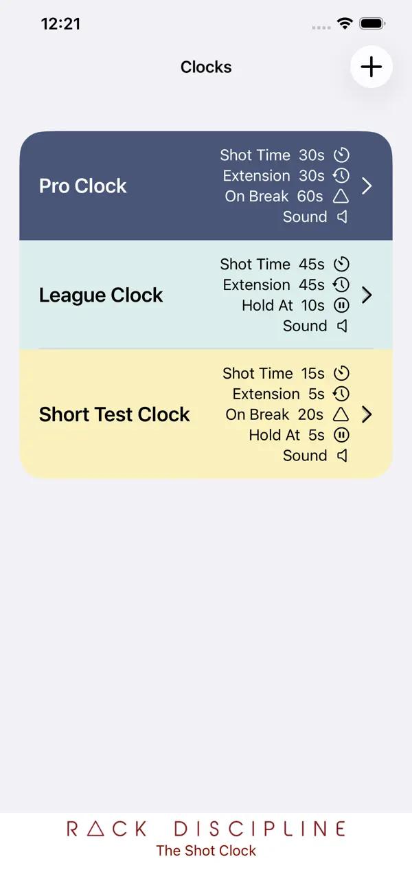 Screenshot #1 pour ShotClock by RackDiscipline