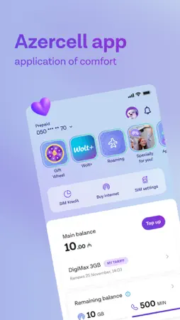 Azercell screenshot 1
