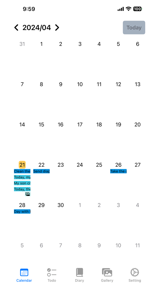 #1. Mint Diary (iOS) By: JongSeo Choe