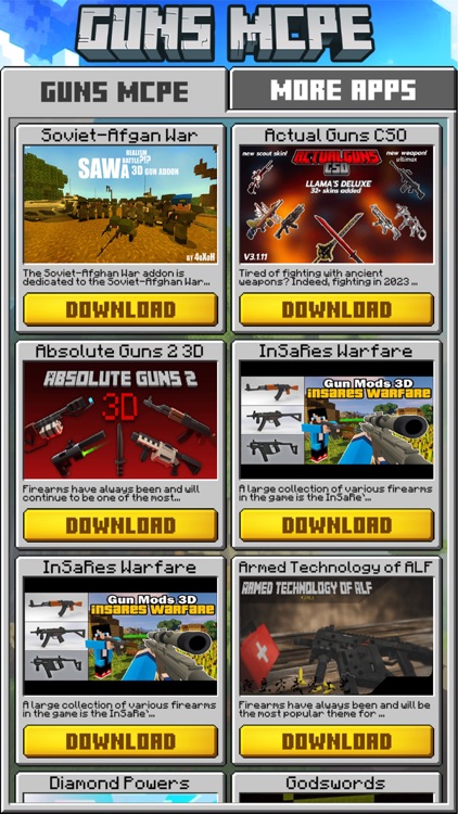 Gun Addons Skins for Minecraft