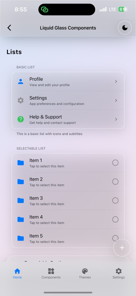 Flutter Liquid Glass Kit - Developer Tools App | MWM