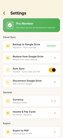 BillBee - Safe Spend Tracker screenshot