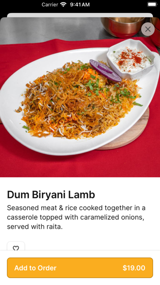 Urban Tandoor To Go iPhone screenshot 2 - Food & Drink app