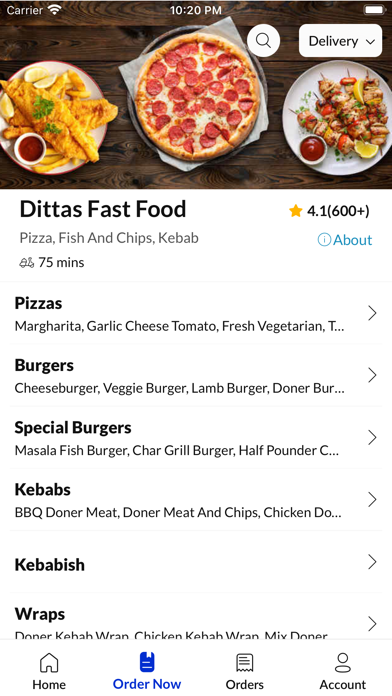 Dittas Fast Food Birmingham Screenshot
