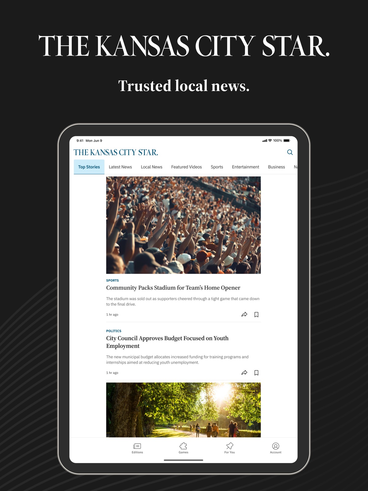 Kansas City Star | Local News ipad screenshot 1