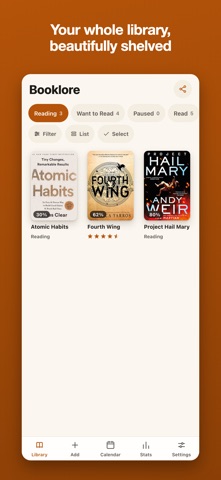 Booklore: Book Tracker iPhone screenshot
