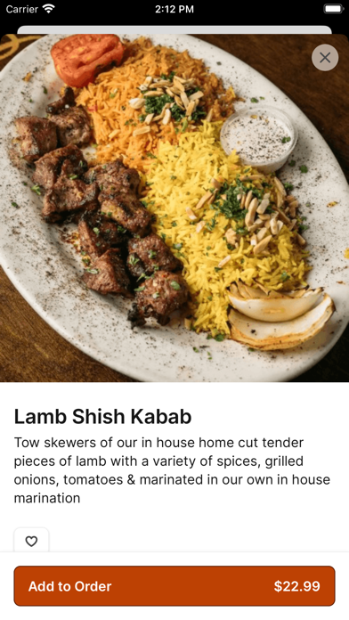 Desert Moon Grill iPhone screenshot 4 - Food & Drink app