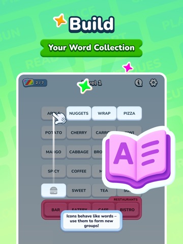 Associations Book: Word Puzzle iPad screenshot