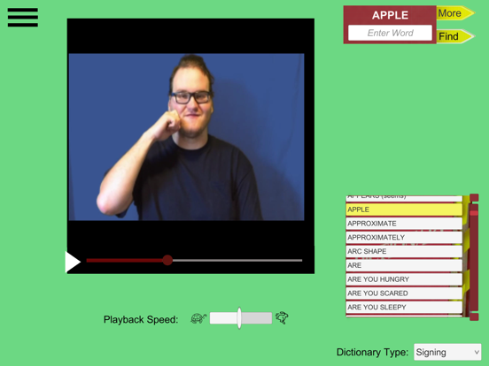 Signs and Cues iPad screenshot