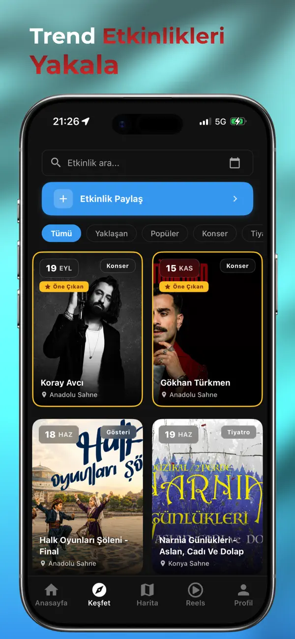 Screenshot #2 pour KonyaEtkin - Etkinlik Rehberi