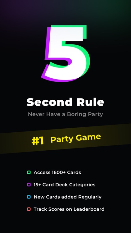 5 Second Rule Adult Party Game