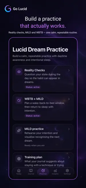Go Lucid: Lucid Dream Journal screenshot 3