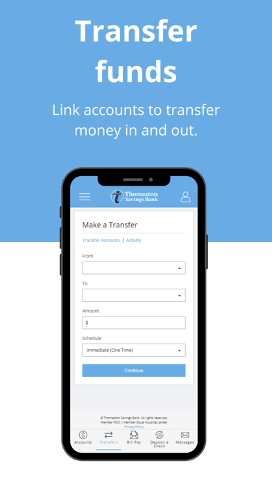 Thomaston Savings Bank Screenshot
