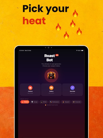 Roast Bot & AI Roast Generator iPad screenshot