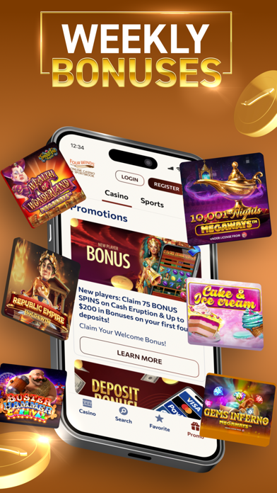 Four Winds Online Casino MI Screenshot