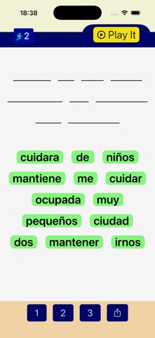 Practice your spanish screenshot