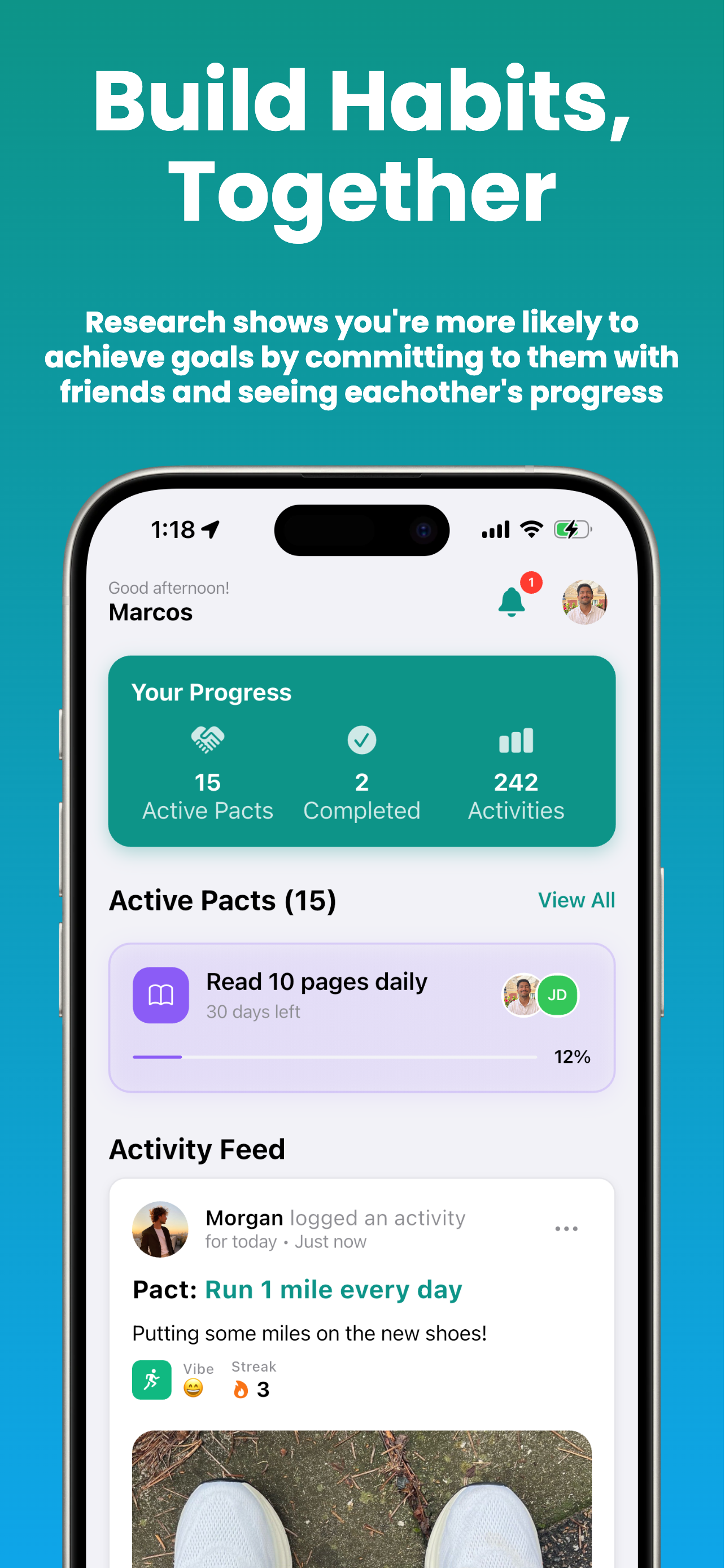 Pactly: Social Habit Tracker