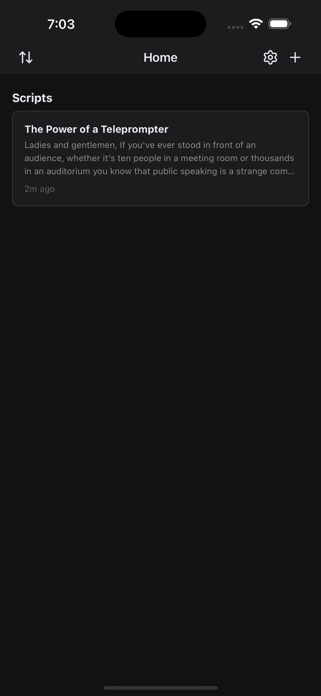 Teleprompter Realtime Screenshot 1 of 3