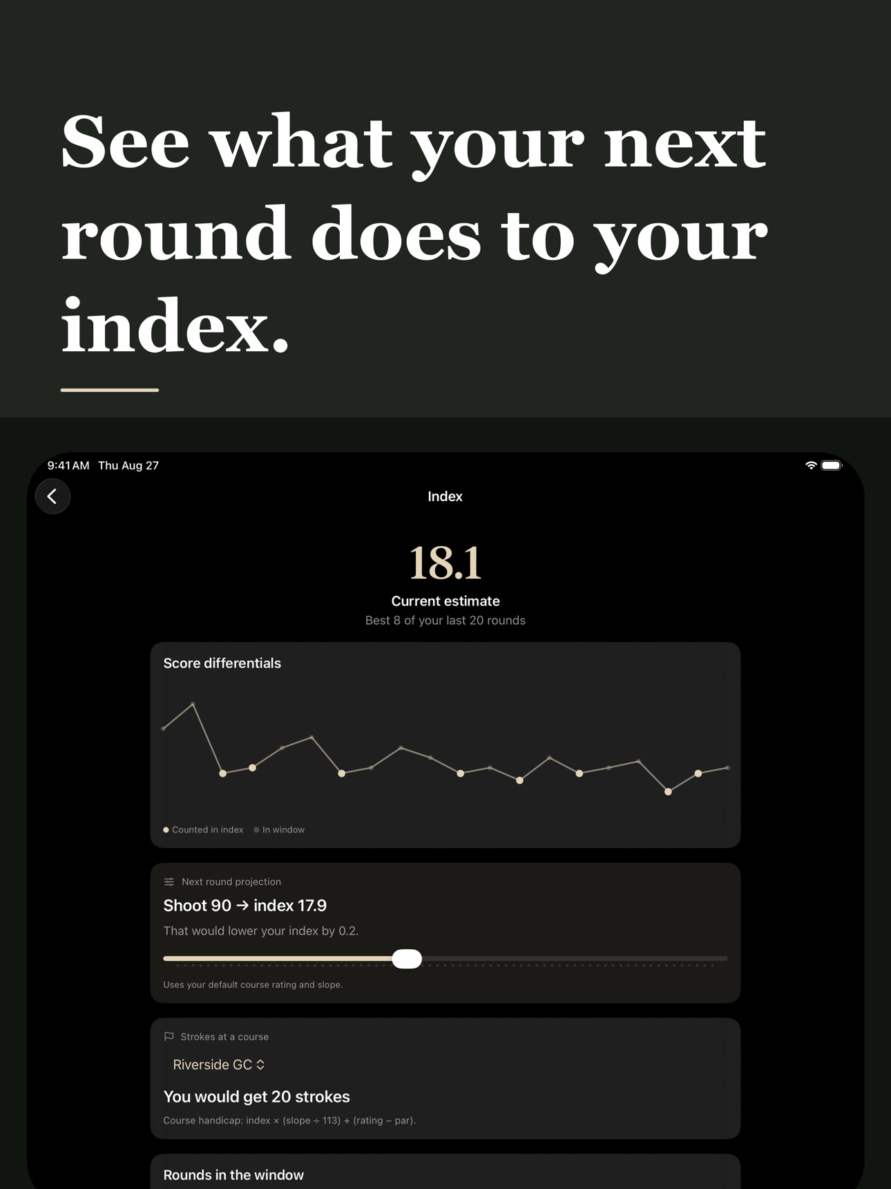 Screenshot 7 of Golf Handicap — Index Tracker