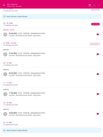 Musikschule GAP iPad screenshot