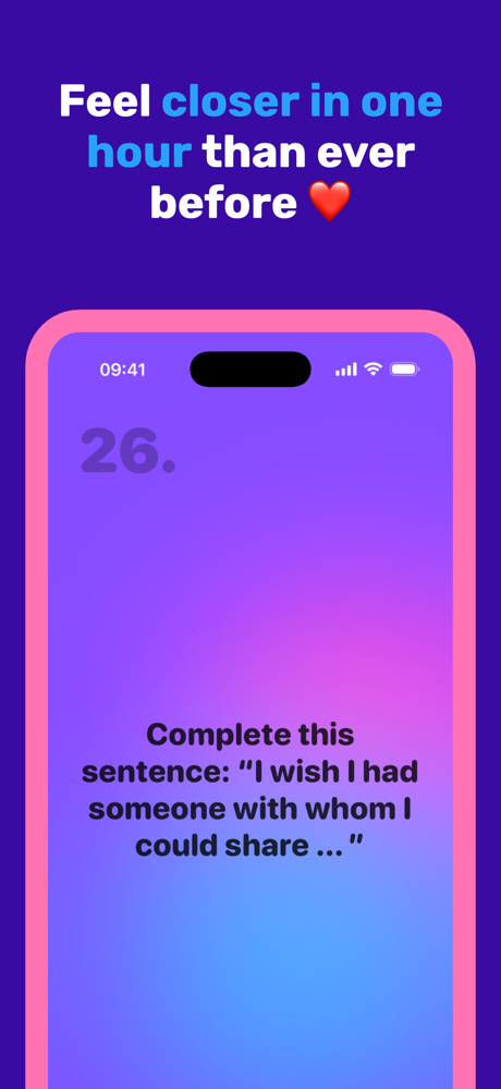 36 Questions To Fall In Love! screenshot 5