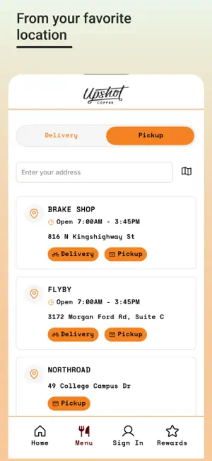 Upshot Coffee screenshot 2